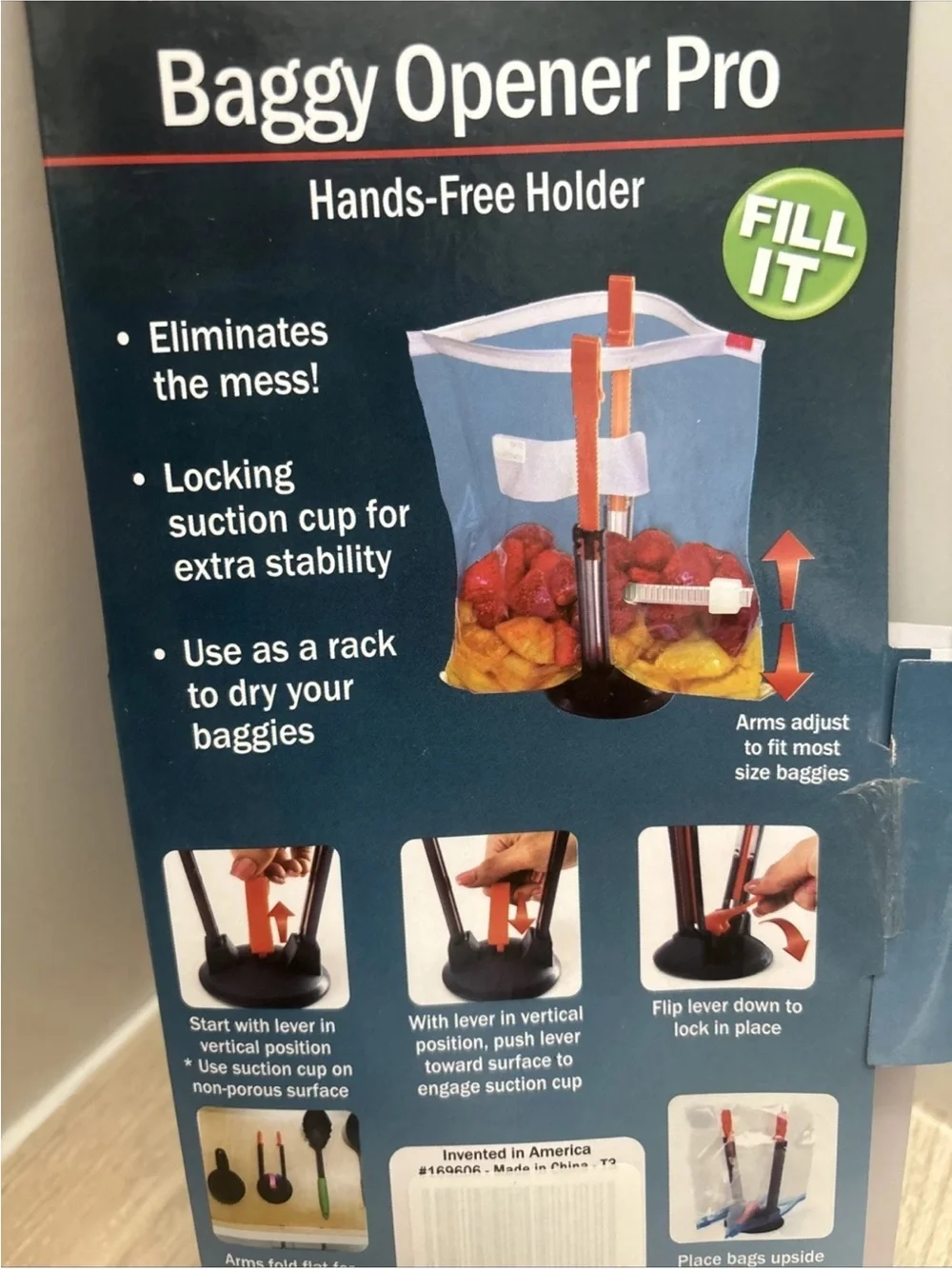New! New Jokari Baggy Opener Pro - Hands Free Holder